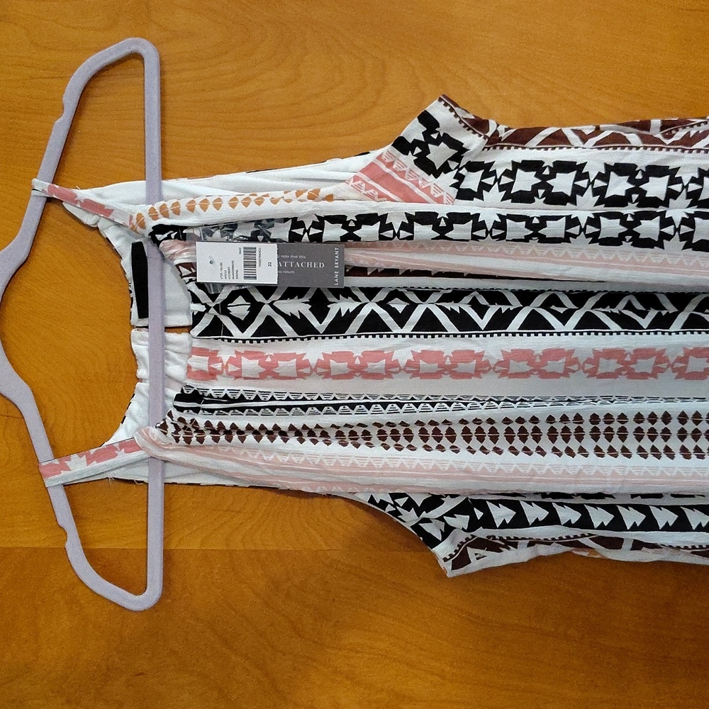 🩷 Lane Bryant Pocket Halter Top Maxi Sleeveless Dress. Size 22. New With Tags! - Picture 8 of 15